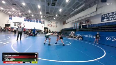 138 lbs Cons. Round 4 - Omar Bautista, Thunder Basin vs Trey Breen, Tongue River