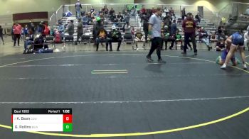 125 lbs Round 4 - Keyshawn Bean, CCWC vs Grant Rollins, Dundee MI
