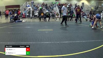 125 lbs Round 4 - Keyshawn Bean, CCWC vs Grant Rollins, Dundee MI