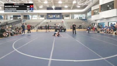 88 lbs Maxwell St.John, Kansas vs Cole Johnson, Colorado