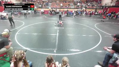 53 lbs Cons. Sub-semis - Slade Stephenson, Small Town Grims vs August Van De Moere, Emmett Wrestling Club