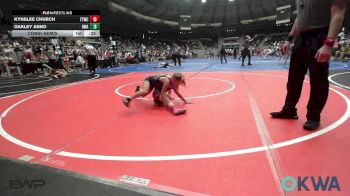 62 lbs Consolation - Kynslee Church, Team Tulsa Wrestling Club vs Oakley Anno, HURRICANE WRESTLING ACADEMY