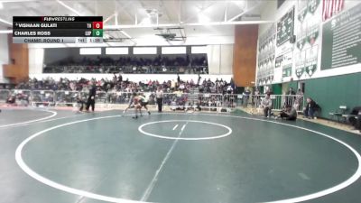 150 lbs Champ. Round 1 - Charles Ross, Long Beach Poly vs Vishaan Gulati, Trabuco Hills