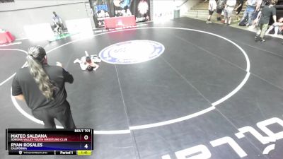 78 lbs Champ. Round 1 - Mateo Saldana, Sonoma Valley Youth Wrestling Club vs Ryan Rosales, California