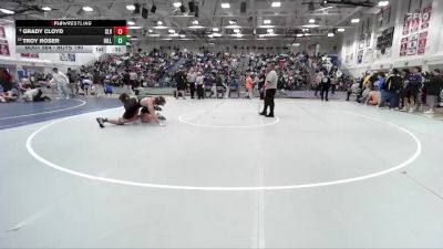 Boys 190 lbs Cons. Round 3 - Grady Cloyd, San Lorenzo Valley Boys vs Troy Roser, Hillsdale Boys