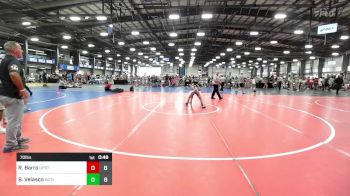 70 lbs Rr Rnd 3 - Ronin Barro, Upstate Uprising Blue vs Benex Velasco, NC National Team