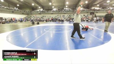 75 lbs Cons. Round 4 - KyMani Barnes, Eierman Elite Wrestling Club-AA vs KyRien Dietle, Hannibal Youth Wrestling Club-AAA