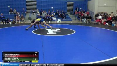 126 lbs Placement Matches (8 Team) - Dylan Luther, Greenfield Central vs Josiah Dedeaux, Terre Haute South