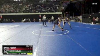 157 lbs Quarterfinal - Daniel Meeker, Wartburg vs Clayton McDonough, Luther