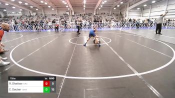 75 lbs Rr Rnd 3 - Rylan Ghattas, Force Wrestling Club vs Cale Dauber, Team Bro