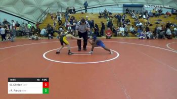 75 lbs 5th Place - Da'Moni Clinton, East Liverpool vs Rocco Fardo, Quaker Valley