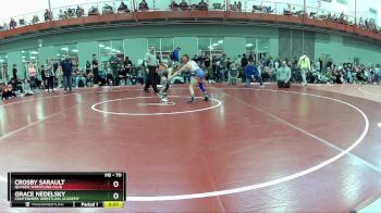 70 lbs Champ. Round 1 - Grace Nedelsky, Contenders Wrestling Academy vs Crosby Sarault, Quaker Wrestling Club