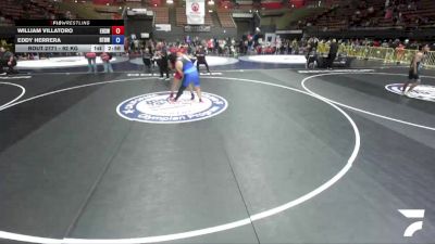 285 lbs Cons. Semis - William Villatoro, Edison High School Wrestling vs Eddy Herrera, Run To Danger Wrestling