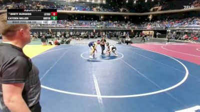 6A 150 lbs Cons. Round 2 - Brett Burgess, Austin Lake Travis vs Cayden Miller, Katy Morton Ranch