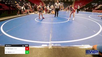 80 lbs Rr Rnd 2 - Kayden Dennis, Skiatook Youth Wrestling vs Wyatt Haire, HURRICANE WRESTLING ACADEMY