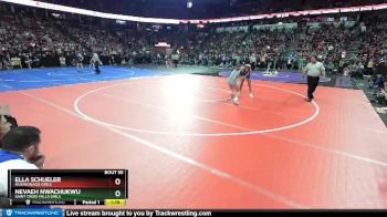 Girls 138 lbs Champ. Round 1 - Nevaeh Nwachukwu, Saint Croix Falls Girls vs Ella Schueler, Mukwonago Girls