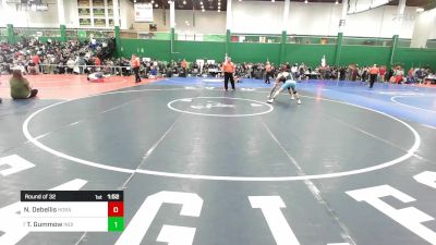 124 lbs Round Of 32 - Nick Debellis, Horace Greeley vs Tomah Gummow, Indian River