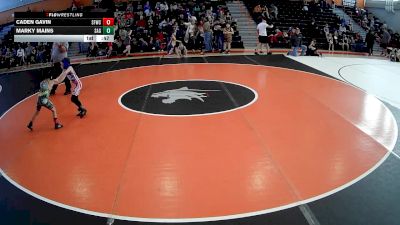 55 lbs Quarterfinal - Marky Mains, South Allegheny Gladiators vs Caden Gavin, Swamp Fox Wrestling Club