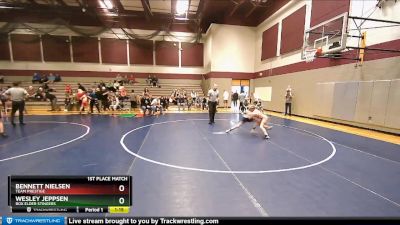 85 lbs 1st Place Match - Bennett Nielsen, Team Prestige vs Wesley Jeppsen, Box Elder Stingers