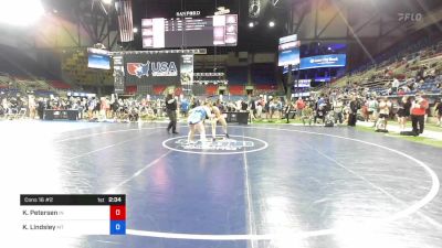 164 lbs Cons 16 #2 - Kaylie Petersen, Indiana vs KyLee Lindsley, Montana