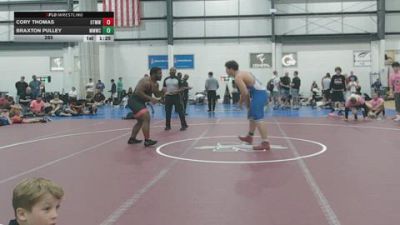 285 lbs Semis & 1st Wb (8 Team) - Braxton Pulley, MIDLOTHIAN MINERS WC vs Cory Thomas, OTM WALTERS WRESTLING