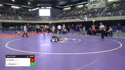 50 lbs Semifinal - River Martin, Champion, PA vs Johnny Messina ...