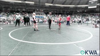 70 lbs Round Of 16 - Derek Brown, Del City Little League Wrestling vs Remington Kincannon, Team Nomad