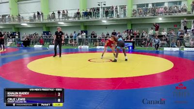 65kg Quarterfinal - Khalin Radev, Edmonton WC vs Cruz Lewis, Vanier College WC