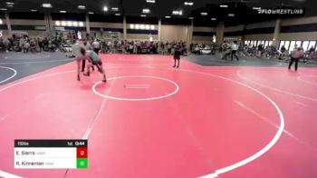 116 lbs Consi Of 8 #2 - Elijah Sierra, Hawks Athletic Club vs Ryder Kinneman, Thorobred WC