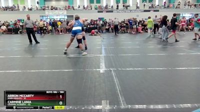 190 lbs Champ. Round 2 - Carmine Lania, Legends Academy vs Arron McCarty, Dark Knights