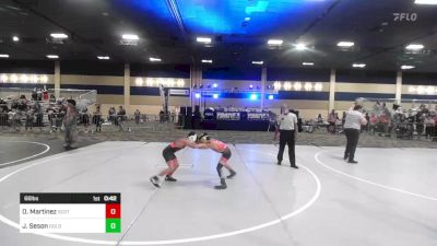 66 lbs Consi Of 8 #1 - Oscar Martinez, Scotsmen WC vs Jett Seson, Golden Backs MRTC