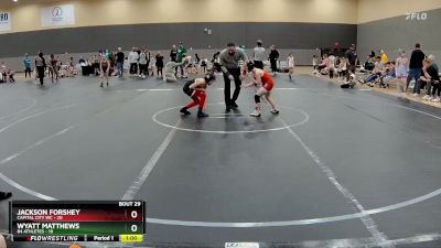 72 lbs Round 6 (10 Team) - Wyatt Matthews, 84 Athletes vs Jackson Forshey, Capital City WC