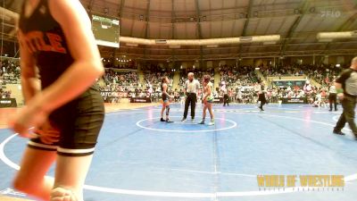 100 lbs Round Of 16 - Paezlie Kerr, Tuttle Elite Wrestling Club vs MIA ORTEGA, NM Beast