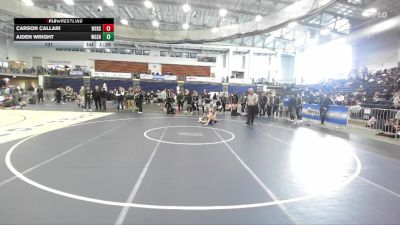 101 lbs Round 2 (3 Team) - Carson Callari, Webster Schroeder High Sch vs Aiden Wright, West Genesee Sr HS