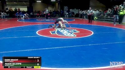 1A-150 lbs Quarterfinal - Dane Kracht, Social Circle vs Mason Gillespie, Heard County