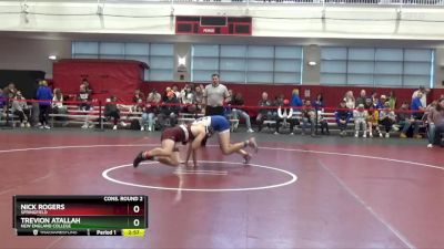 184 lbs Cons. Round 2 - Nick Rogers, Springfield vs Trevion Atallah, New England College