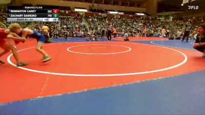 61 lbs 1st Place Match - Remington Carey, Bentonville Wrestling Club vs Zachary Dawejko, Panther Youth Wrestling-CPR