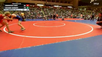 61 lbs 1st Place Match - Remington Carey, Bentonville Wrestling Club vs Zachary Dawejko, Panther Youth Wrestling-CPR