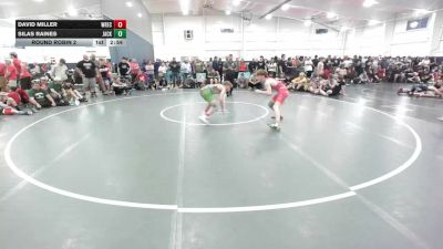 125 lbs Round Robin 2 - David Miller, Wrecking Crew - HS vs Silas Raines, Jacket Wrestling Club - HS