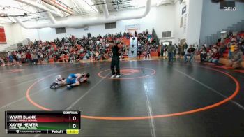 84 lbs Semifinal - Xavier Heater, Lovell Middle School vs Wyatt Blank, Lovell Middle School