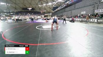 1A 182 lbs Cons. Round 3 - Gavin Gantner, Stevenson vs Jasper Armstrong, King`s Way Christian