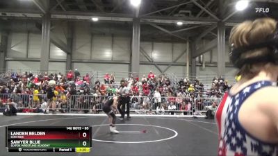 85 lbs Quarterfinal - Landen Belden, Con-Kids vs Sawyer Blue, SlyFox Wrestling Academy