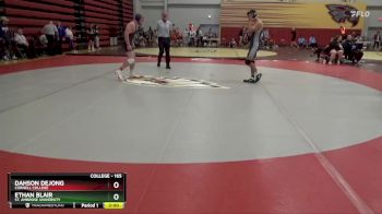 165 lbs Cons. Round 1 - Dahson Dejong, Cornell College vs Ethan Blair, St. Ambrose University