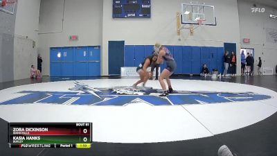 126 lbs Champ. Round 2 - Kasia Hanks, Burley vs Zora Dickinson, Idaho Falls