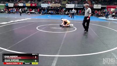 119 lbs Cons. Round 2 - Isaiah Shepard, Redington Sr. Jr/Sr High School vs Evan Andrew, Mt. Edgecumbe High School