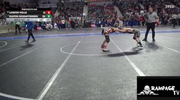 88 lbs Champ. Round 1 - Easton DeGraffenreid, Paola vs Landon Holle, Clay County