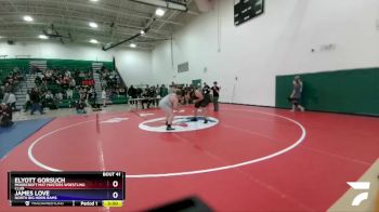 285 lbs Round 1 - Elyott Gorsuch, Moorcroft Mat Masters Wrestling Club vs James Love, North Big Horn Rams