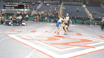 8A - 152 lbs Cons. Round 1 - Keigan Yurk, Pinecrest High School vs Genesis Escobar, Laney