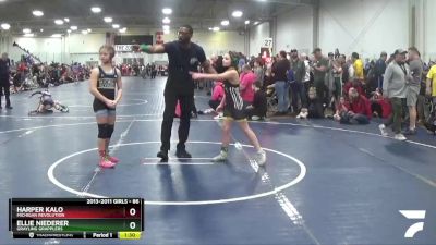 86 lbs Champ. Round 1 - Ellie Niederer, Grayling Grapplers vs Harper Kalo, Michigan Revolution