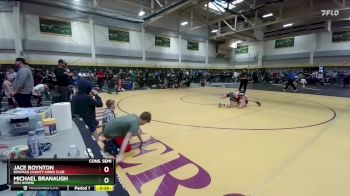 100 lbs Cons. Semi - Michael Branaugh, Bon Homme vs Jace Boynton, Bowman County Dawg Club